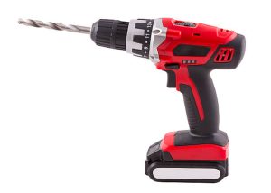 Cordless drill isolated on white background